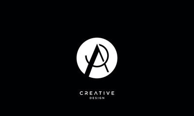 AP, PA, A, P, Abstract Letters Logo Monogram