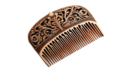 vintage comb  isolated on transparent or white background