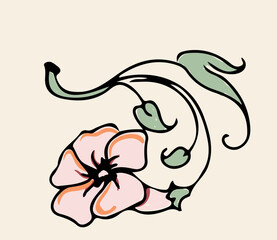 Florales Ornament, vintage - Vektor