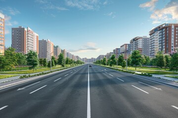 The roads in the city, the broad roads