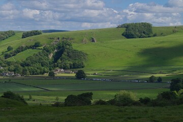 Green fields of the countryside