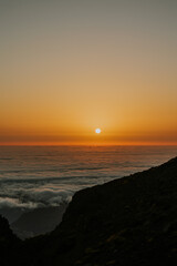 Fototapeta premium Madeira, Pico do Arieiro, sunrise