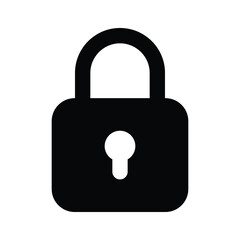Lock vector design in modern style, creative icon of padlock