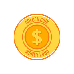 Money bag flat vector icon or logo with dollar logo, for business icon, and payment