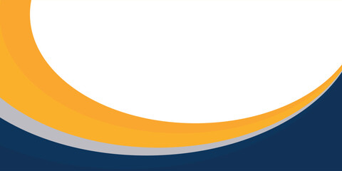 blue and yellow wavy shapes background. suitable for business poster, corporate banner, presentation, brochure, flyer, cover.