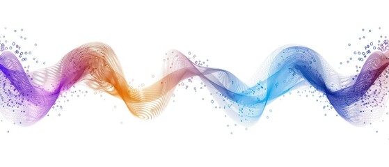 Rotating particles made of binary elements, symbolizing the intricate dance of modern technology