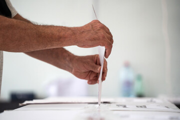 Person votes during elections