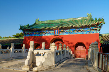 Naklejka premium Main gate of Palace for Abstinence in the Temple of Heaven