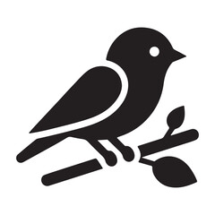 sparrow silhouette vector illustration
