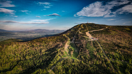 Górski krajobraz w Polsce - Szczyrk - Skryczne