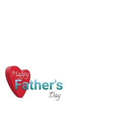 Dad, The Hero of My Heart, Happy Father's Day. Show your Dad some love this Father's Day with this heartwarming illustration design with typography lettering.
