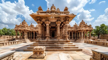 Ancient Indian Architecture. historical place or structure of worship for ancient hindu civilization. Kutch, Bhuj, Gujarat-India