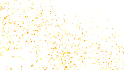 gold stars. Confetti celebration, Falling golden abstract decoration for party, birthday celebrate,
