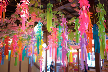 Tanabata (Star Festival). The image of the Star Festival. The design of the festival.