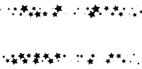 Obraz premium Cascading Christmas Constellations: Brilliant 3D Illustration Showcasing Falling Festive Star Patterns