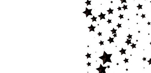 Obraz premium Twinkling Christmas Descent: Striking 3D Illustration Showcasing Falling Festive Twinkling Stars