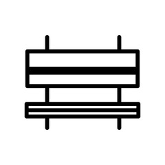 Bench Icon Perfect for Outdoor and Park Illustrations