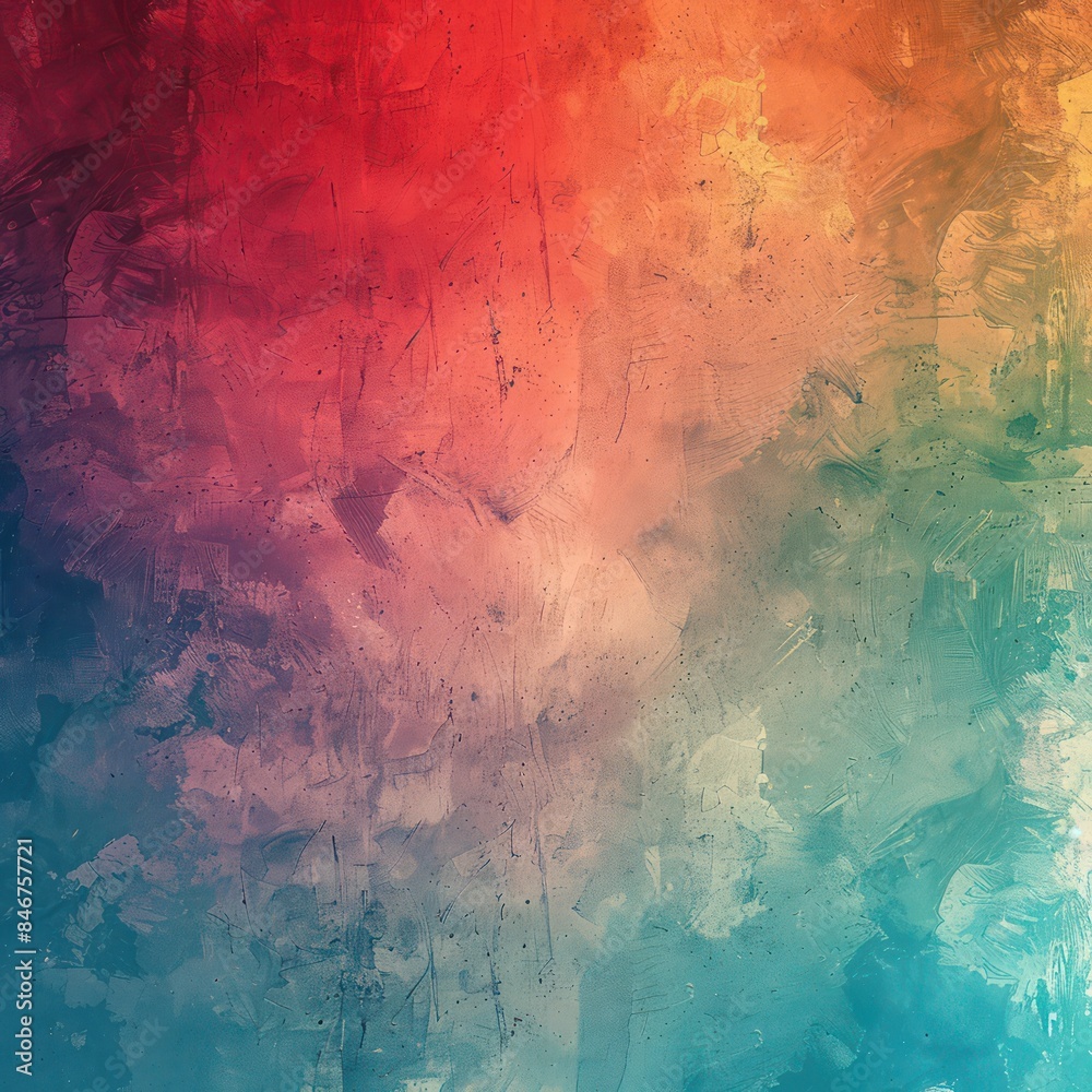 Poster a colorful background with a splash of red and blue