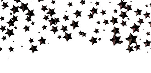 Galactic Christmas Descent: Enthralling 3D Illustration of Falling Holiday Stars from the Cosmos