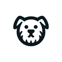 dog woof animal pet logo vector illustration template design