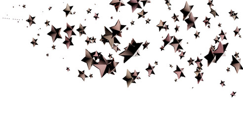 Cosmic Christmas Showers: Dynamic 3D Illustration of Descending Celestial Showers for the Holidays