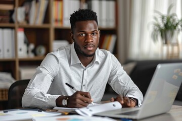 Obraz premium Men working in the office