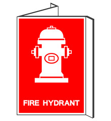 Fire Hydrant Symbol Sign, Vector Illustration, Isolate On White Background Label. EPS10