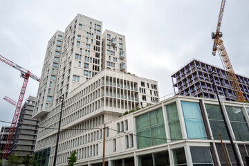 bâtiment moderne dans le treizième arrondissement de Paris en France