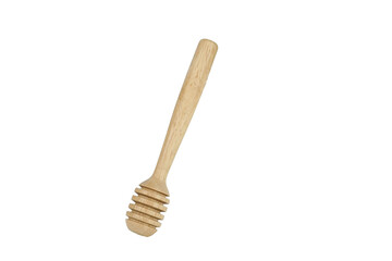 Honey wooden isolated on transparent with png.
