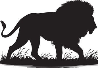 Lion Silhouette Vector Art