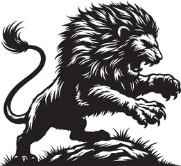 Lion Silhouette Vector Art