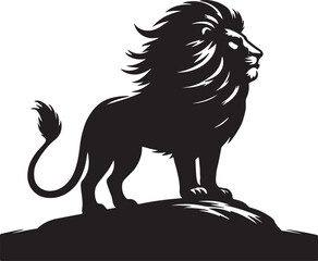 Lion Silhouette Vector Art