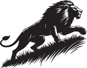 Lion Silhouette Vector Art