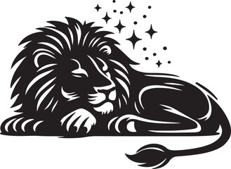 Lion Silhouette Vector Art