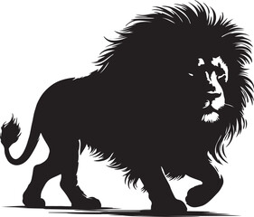 Lion Silhouette Vector Art