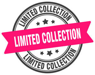 limited collection stamp. limited collection label on transparent background. round sign