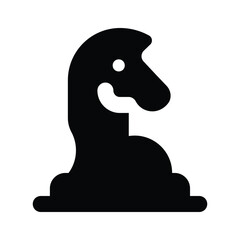 Get this visually appealing icon of chess piece, knight vector design