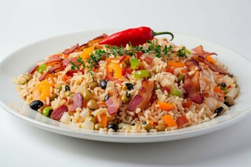 Bahamian Peas and Rice: Flavorful Caribbean Dish with Black-Eyed Peas and Aromatic Vegetables