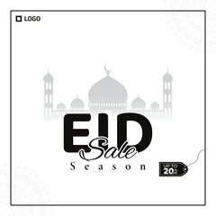 Eid sale offer social media post design