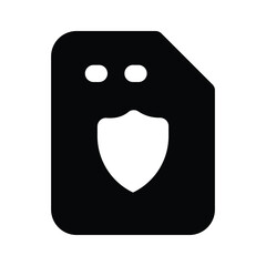 Have a look at this amazing icon of secure document, ready to use vector