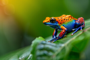 Fototapeta premium colourful frog