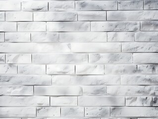 Fototapeta premium A white brick wall with a shadow