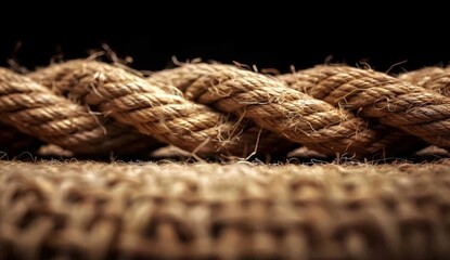 A bundle of rope in a photo"