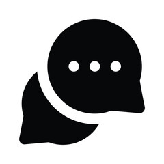 Icon of chat bubble in modern style, premium vector