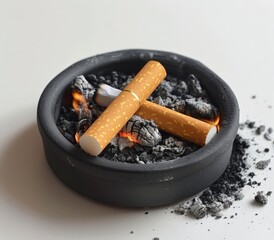 Smokey Cigarette Butts and Ashes