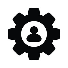 User management icon design, isolated on white background