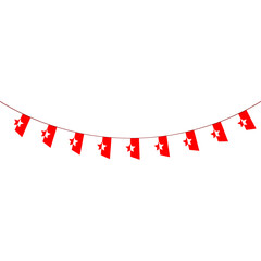 Obraz premium Indonesia Bunting Flag Decoration