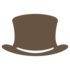 A brown top hat