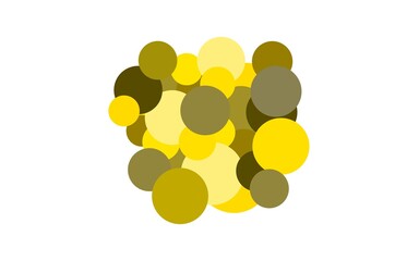 Abstract image wallpaper of yellow cyrcle gradient isolated background.