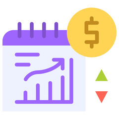 business plan flat icon